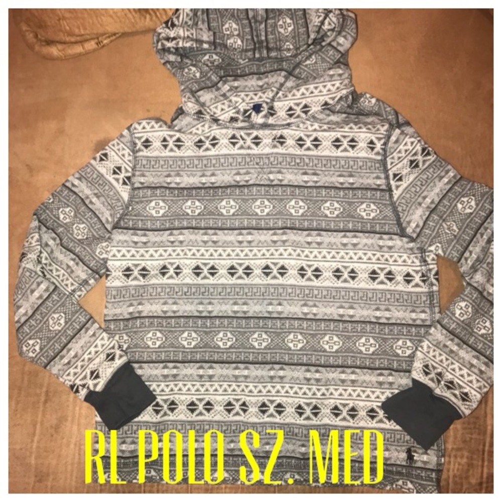 RL POLO AZTEC KIDS HOODIE SZ.MED